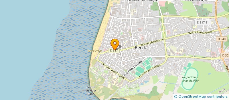 localisation de l'entreprise PHARMACIE LOPINSKI MARTINAGE  BERCK