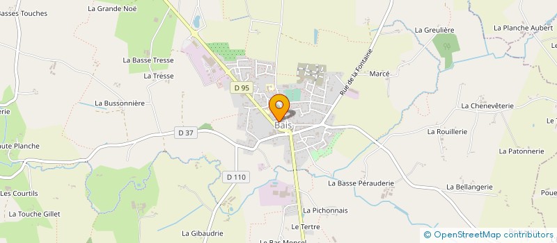 localisation de l'entreprise PHARMACIE LORY-JAMET  BAIS