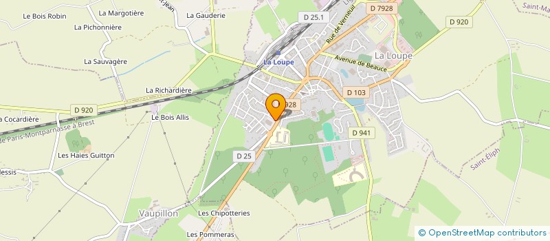 localisation de l'entreprise PHARMACIE LOUPEENNE à LA LOUPE