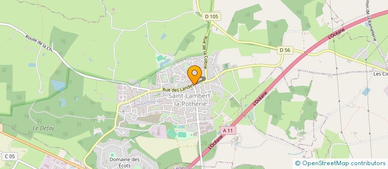 localisation de l'entreprise PHARMACIE LUCAS HUMEAU  SAINT-LAMBERT-LA-POTHERIE