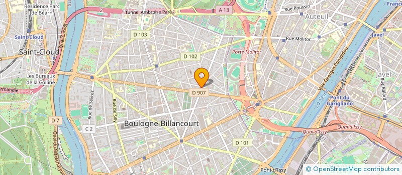localisation de l'entreprise PHARMACIE MADIRO  BOULOGNE-BILLANCOURT