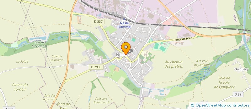 localisation de l'entreprise PHARMACIE MAGNIER  NESLE