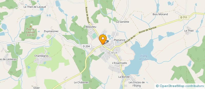 localisation de l'entreprise PHARMACIE MAILLET  CIEUX