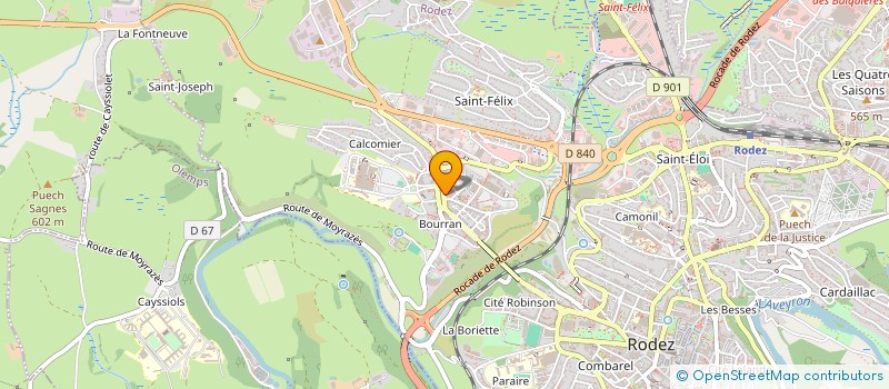 localisation de l'entreprise PHARMACIE MAISONABE SEGURET à RODEZ