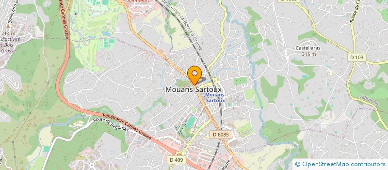 localisation de l'entreprise PHARMACIE MALLET  MOUANS-SARTOUX