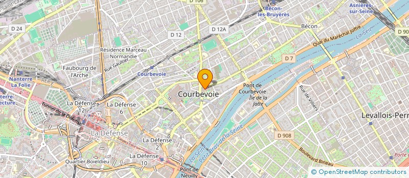 localisation de l'entreprise PHARMACIE MANGLE ENYEGUE à COURBEVOIE
