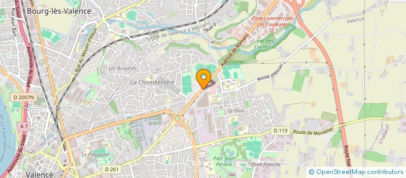 localisation de l'entreprise PHARMACIE MARION à VALENCE