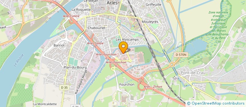 localisation de l'entreprise PHARMACIE MARTIN CAILLE  ARLES