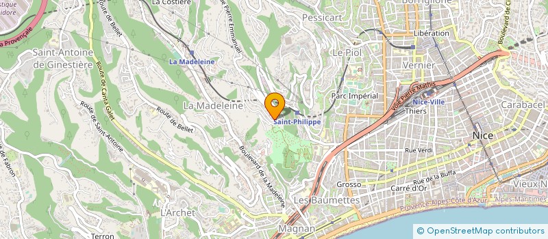 localisation de l'entreprise PHARMACIE MARTIN PAUL HENRI à NICE