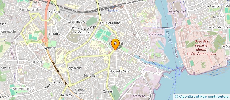 localisation de l'entreprise PHARMACIE MASSON-LE CRUGUEL à LORIENT
