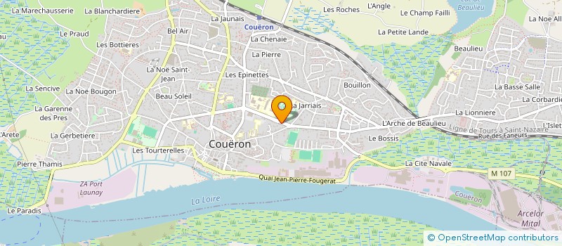 localisation de l'entreprise PHARMACIE MATHEVET à COUERON