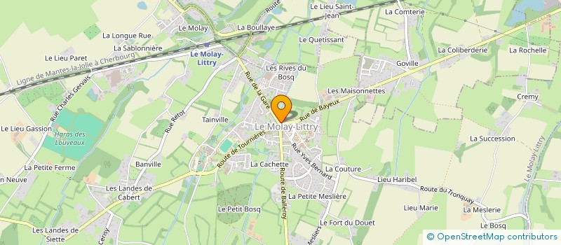 localisation de l'entreprise PHARMACIE MAUDIERE à LE MOLAY-LITTRY
