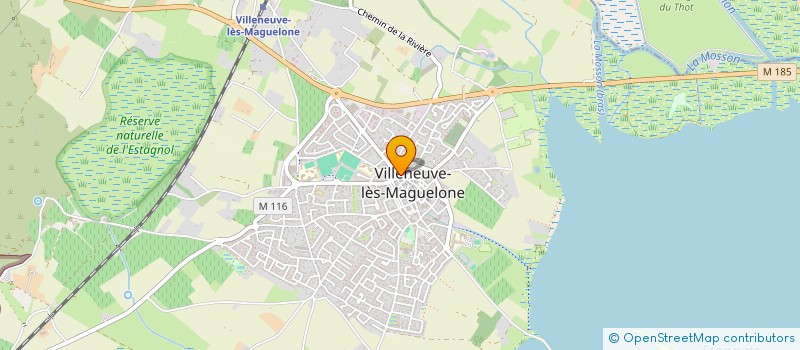 localisation de l'entreprise PHARMACIE MAZERAND  VILLENEUVE-LES-MAGUELONE