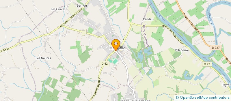 localisation de l'entreprise PHARMACIE MEAUZACAISE  MEAUZAC