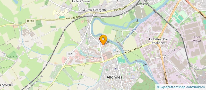 localisation de l'entreprise PHARMACIE MEDICIS  ALLONNES