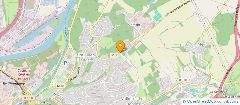 localisation de l'entreprise PHARMACIE MENARD-VIRON  METZ