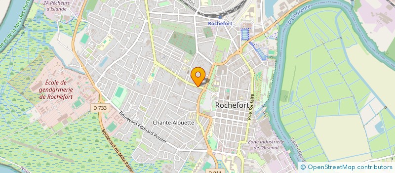 localisation de l'entreprise PHARMACIE MESSAGER  ROCHEFORT