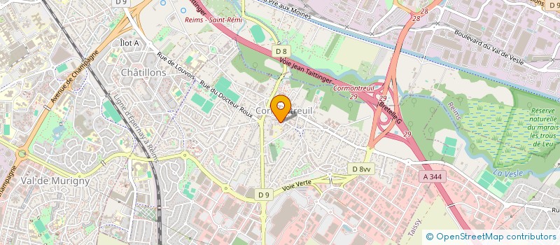 localisation de l'entreprise PHARMACIE MICHEL  CORMONTREUIL