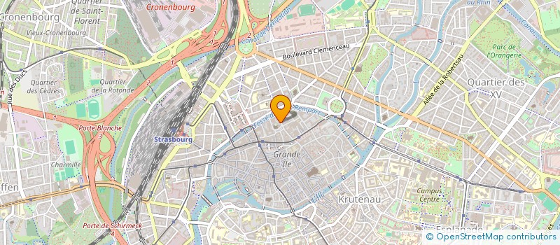 localisation de l'entreprise PHARMACIE MICHEL MULLER à STRASBOURG