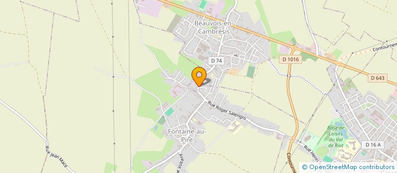 localisation de l'entreprise PHARMACIE MODARELLI  BEAUVOIS-EN-CAMBRESIS