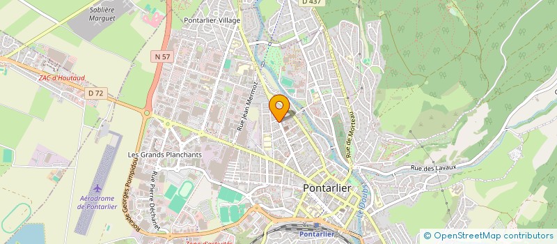 localisation de l'entreprise PHARMACIE MODERNE à PONTARLIER