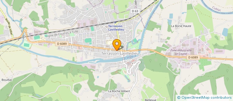 localisation de l'entreprise PHARMACIE MOINE-ROGER  TERRASSON-LAVILLEDIEU