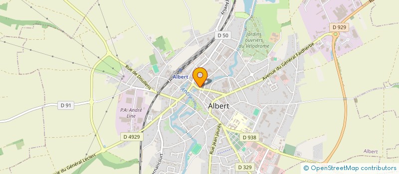 localisation de l'entreprise PHARMACIE MOITIER SATCHIVI à ALBERT