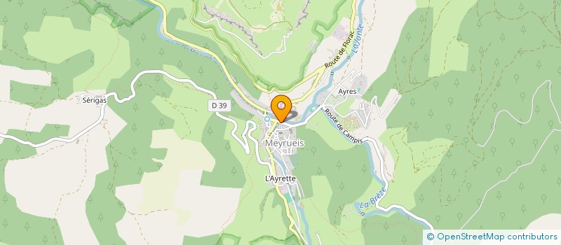 localisation de l'entreprise PHARMACIE  MOLINES  MEYRUEIS