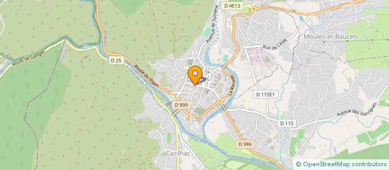 localisation de l'entreprise PHARMACIE MOLLES  GANGES