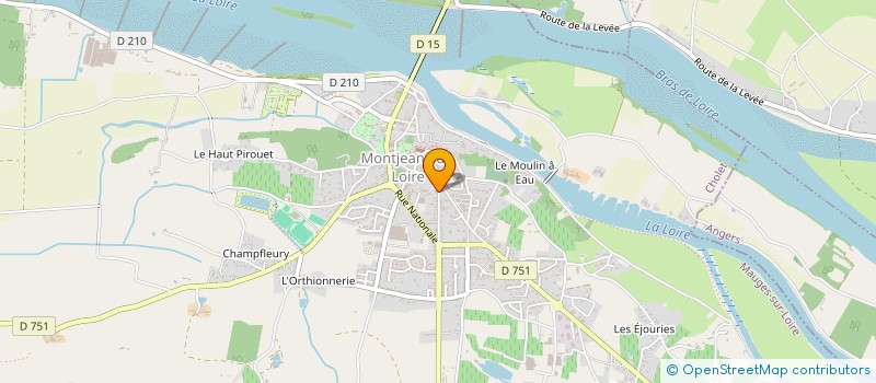 localisation de l'entreprise PHARMACIE MONTJEANNAISE  MAUGES-SUR-LOIRE