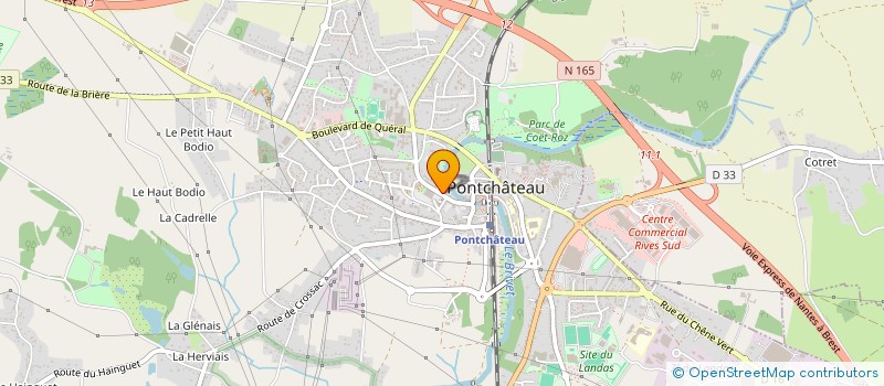 localisation de l'entreprise PHARMACIE MOQUET  PONTCHATEAU