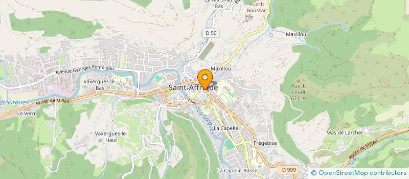 localisation de l'entreprise PHARMACIE MOURGUES VIDAL à SAINT-AFFRIQUE