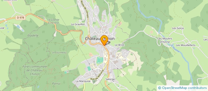 localisation de l'entreprise PHARMACIE NOTRE DAME à CHATEAU-CHINON (VILLE)