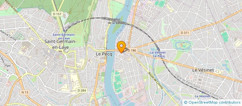 localisation de l'entreprise PHARMACIE NOUGAREDE  LE PECQ