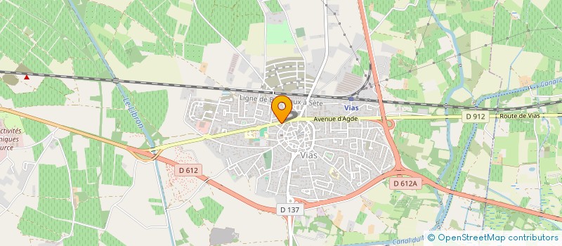 localisation de l'entreprise PHARMACIE NOUGUIER à VIAS
