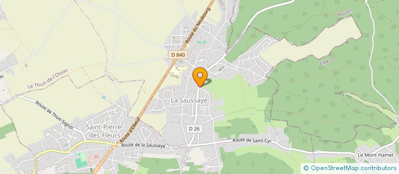 localisation de l'entreprise PHARMACIE NOUHAUD  LA SAUSSAYE