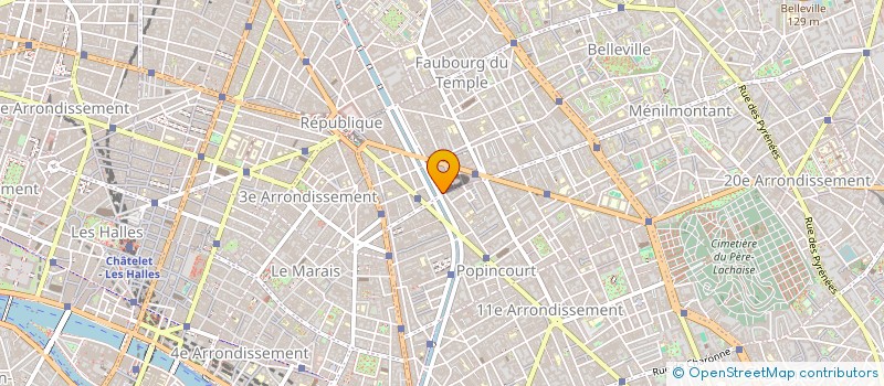 localisation de l'entreprise PHARMACIE OBERKAMPF-MERICOURT  PARIS