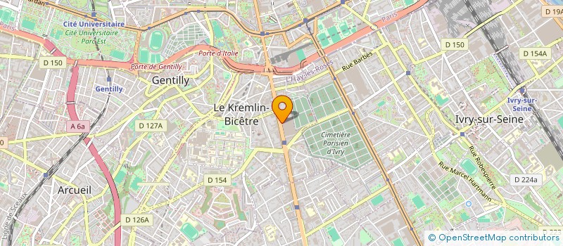 localisation de l'entreprise PHARMACIE OKABE  LE KREMLIN-BICETRE