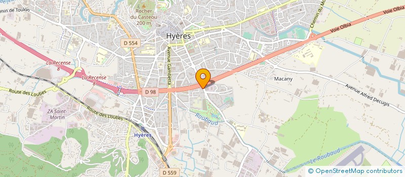 localisation de l'entreprise PHARMACIE OLBIA à HYERES