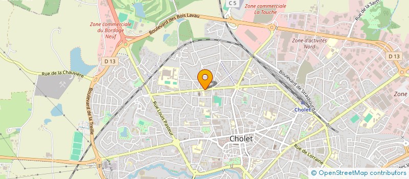 localisation de l'entreprise PHARMACIE OLLIVIER DESBOIS à CHOLET