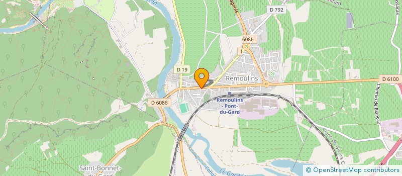 localisation de l'entreprise PHARMACIE OMEGA GRIGNOTE  REMOULINS