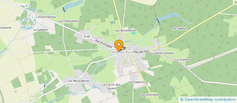 localisation de l'entreprise PHARMACIE OUDOT MOULINOU  CLERE-LES-PINS