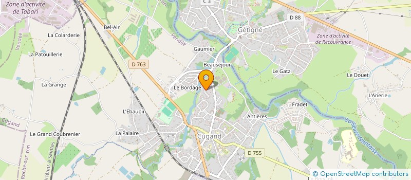 localisation de l'entreprise PHARMACIE PAGEAU à CUGAND
