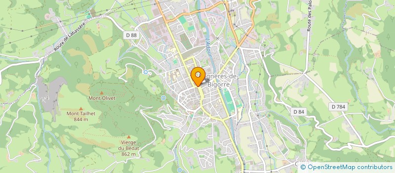 localisation de l'entreprise PHARMACIE PASTEUR à BAGNERES-DE-BIGORRE