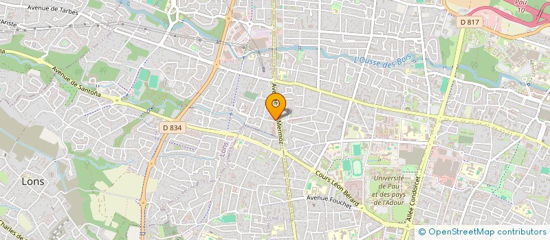 localisation de l'entreprise PHARMACIE PAU LONS  LONS