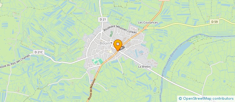 localisation de l'entreprise PHARMACIE PAVAGEAU  BOUIN