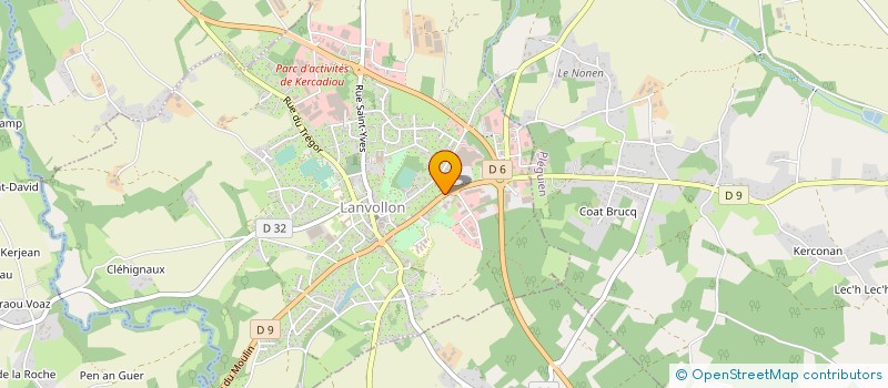 localisation de l'entreprise PHARMACIE PERRIER-CADOU  LANVOLLON