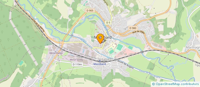 localisation de l'entreprise PHARMACIE PERVILLA  MONTBARD