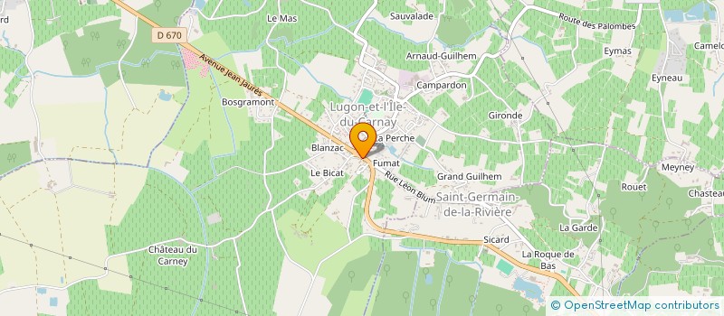 localisation de l'entreprise PHARMACIE PEYCHEZ TURQUOIS  LUGON-ET-L'ILE-DU-CARNAY