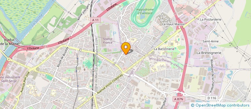 localisation de l'entreprise PHARMACIE PICHARD à ANGERS
